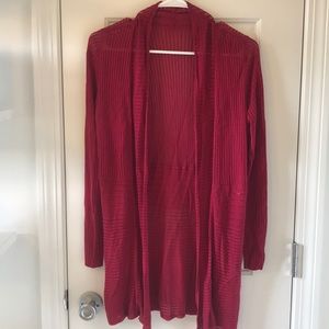 Maroon cardigan